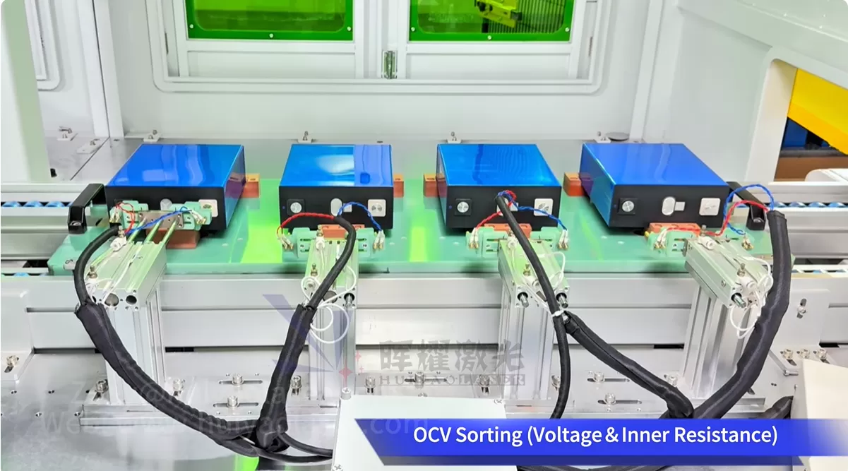 What is OCV Sorting in Prismatic Battery Module Production?