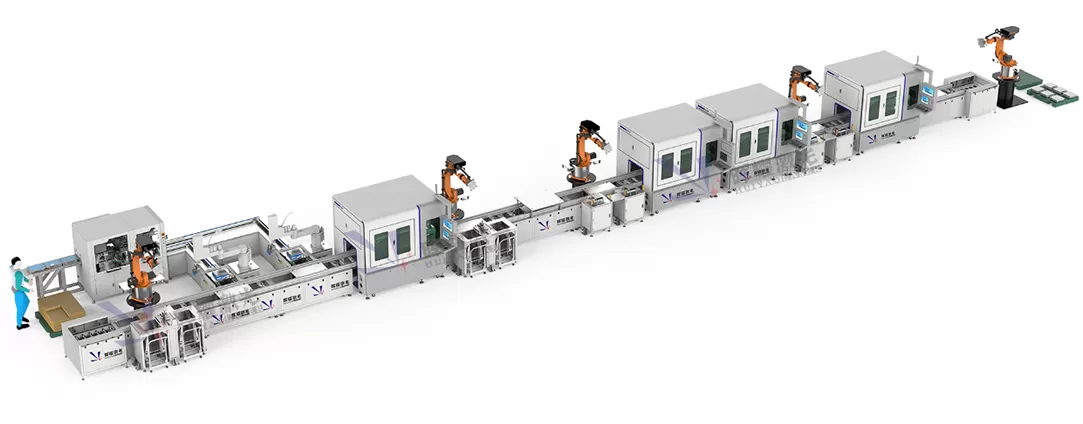 EV Cylindrical Battery Module PACK Assembly Line